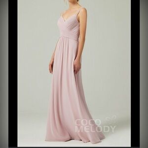 Coco Melody Elegant Pink Maxi Dress